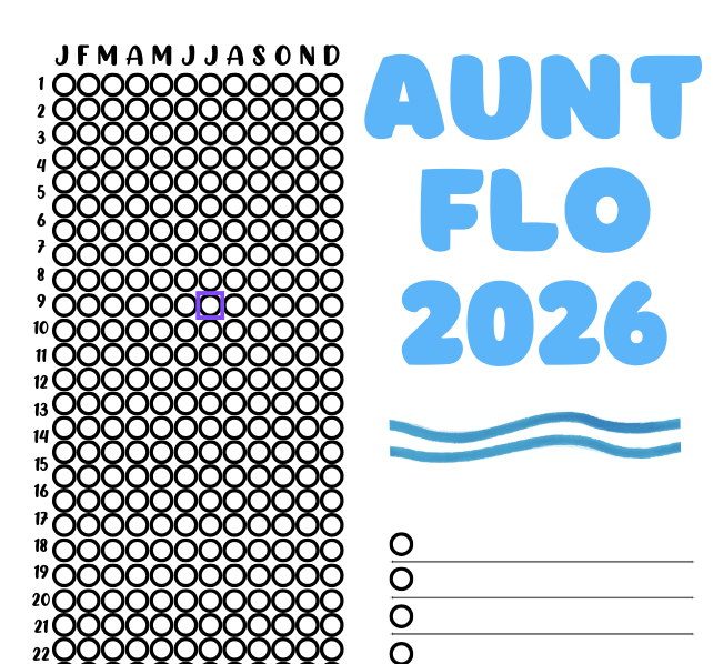 2026 Printable Period Tracker PDFs (3)